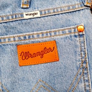 WRANGLER HIGH WAIST FLARE COWBOY LIGHT WASH JEAN